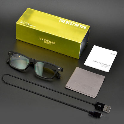 Audio Bone Conduction Smart Eyewear Headset