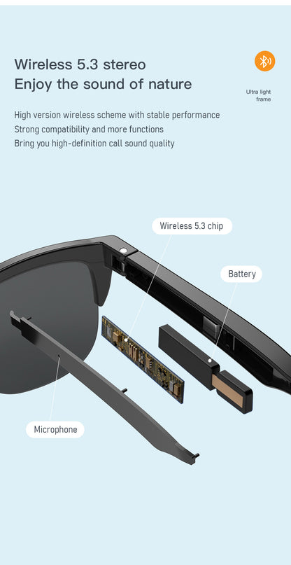 Intelligent Bluetooth Glasses Bone Conduction