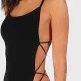 One - Piece Bareback, Criss-Cross  Back Straps