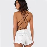 One - Piece Bareback, Criss-Cross  Back Straps