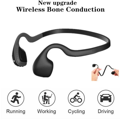 Bone Conduction (Open Ear) Bluetooth Headset Ear-Mounted with Mic Sports Ear Protection