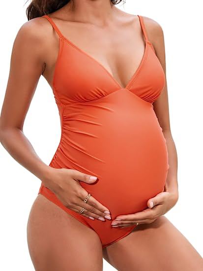 Maternity One-Piece Swimwear / Bathing Suit Extended Sizes Available