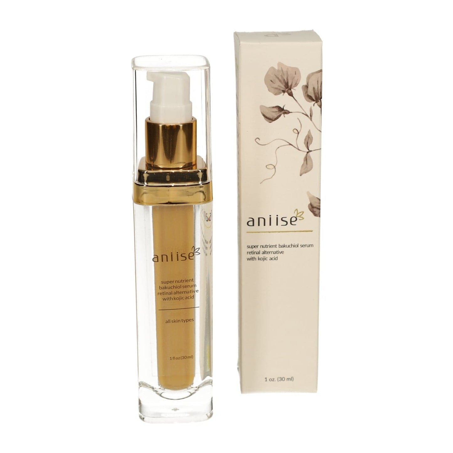 Aniise Natural Skin Care: Natural Bakuchiol Serum Retinol Alternative for Anti-Aging: Fragrance Free