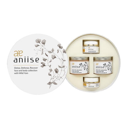 Aniise Natural Skin Care: Wild Yam Skin & Body Cream Collection Set - Wild Yam, Coconut Oil, Avocado Oil, Shea Butter